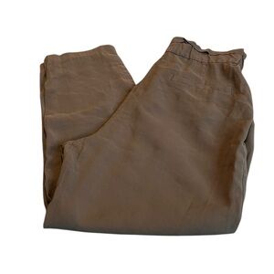H&M brown paperbag waist pants